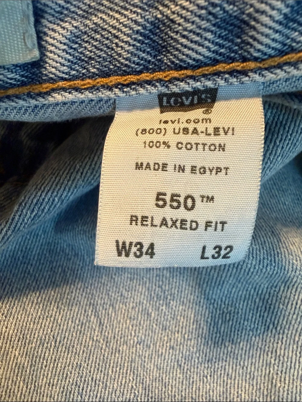 Men’s Levi’s Relaxed Fit 550 34x32 Jeans